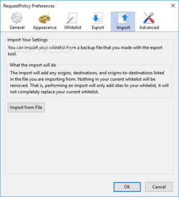 RequestPolicy screenshot 9