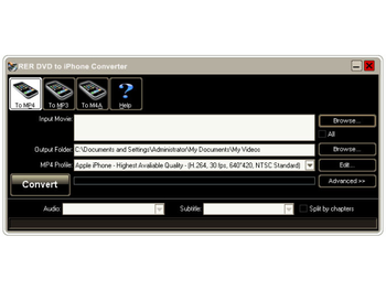 RER DVD to iPhone Converter screenshot