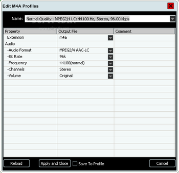 RER M4A Converter screenshot 3