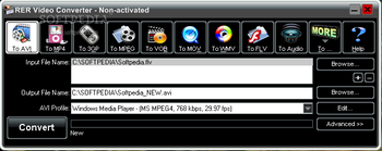 RER Video Converter screenshot