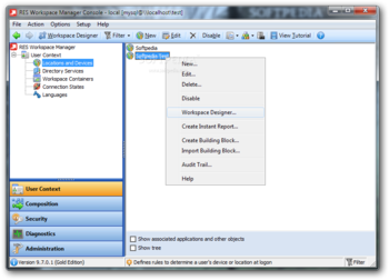 RES Workspace Manager screenshot
