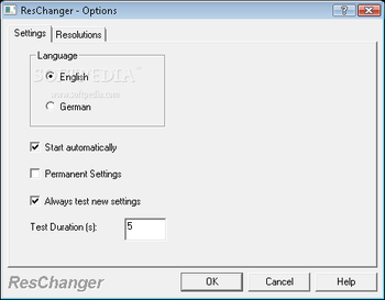 ResChanger screenshot 2