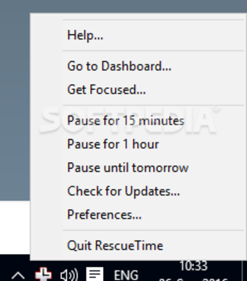 RescueTime screenshot