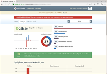 RescueTime screenshot 3