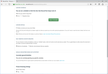 RescueTime screenshot 9