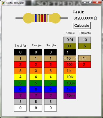 Resistor Calculator screenshot