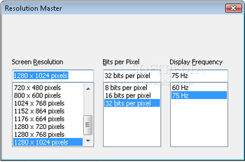 Resolution Master screenshot