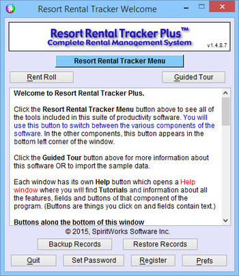 Resort Rental Tracker Plus screenshot