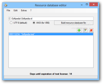 Resource Database Editor screenshot
