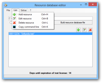 Resource Database Editor screenshot 2