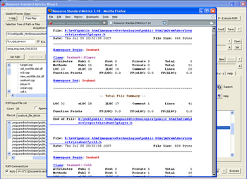 Resource Standard Metrics C C++ C# Java screenshot 2