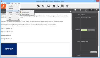 Responsive Site Designer (formerly CoffeeCup VisualSite Designer) screenshot 4