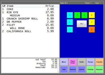 RestaurantXPOS screenshot