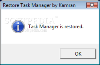 Restore Task Manager screenshot
