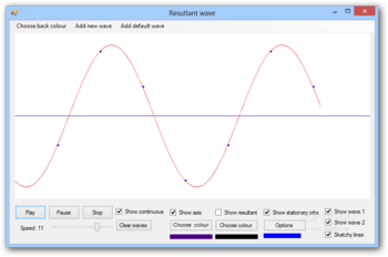 Resultant wave screenshot