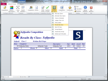 RESULTS - The Competition Mangement System screenshot 7