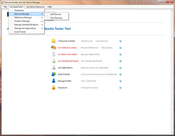 Resume Builder and Job Search Manager screenshot 2