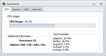 ResWatcher screenshot 2