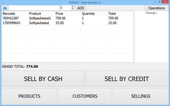 Retail Barcode screenshot