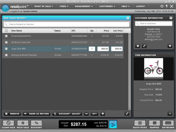RetailPoint Cloud Point of Sale screenshot
