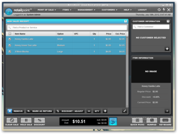 RetailPoint screenshot