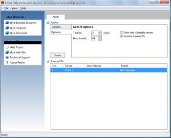 Retina ePO Multiple Vulnerabilities Scanner screenshot 2