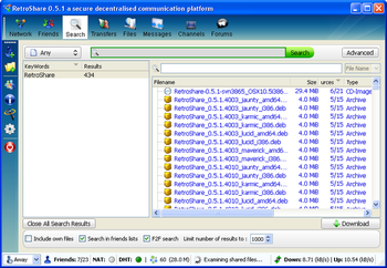 RetroShare screenshot 2