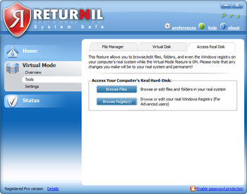 Returnil System Safe Pro screenshot 6