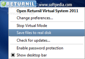 Returnil Virtual System Pro 2011 screenshot