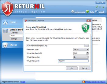 Returnil Virtual System Pro 2011 screenshot 12
