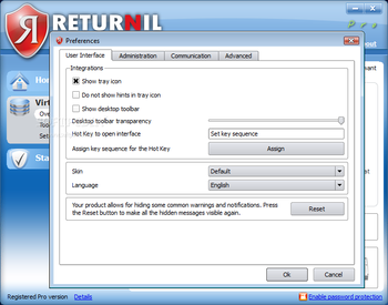 Returnil Virtual System Pro 2011 screenshot 7