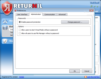 Returnil Virtual System Pro 2011 screenshot 8