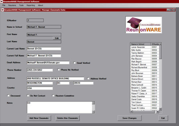 Reunionware Management Software screenshot 2
