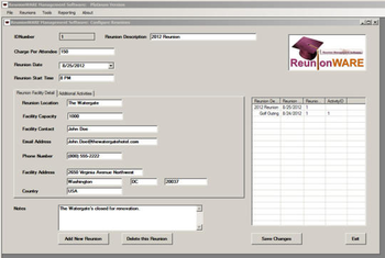 Reunionware Management Software screenshot 3