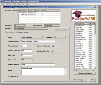 Reunionware Management Software screenshot 4