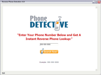 Reverse Phone Detective screenshot