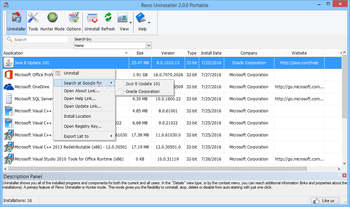 Revo Uninstaller Portable screenshot