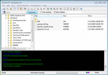 Rex FTP screenshot
