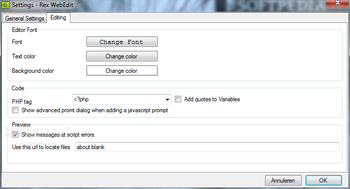 Rex Webedit2 screenshot 6