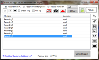 RexNDox Apps Sound Recorder with Player screenshot