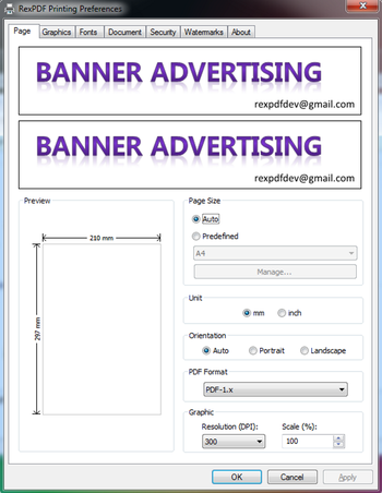 RexPDF screenshot