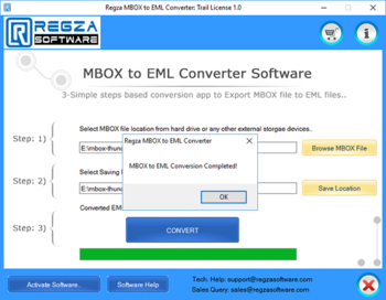 Rezga MBOX to EML Converter screenshot
