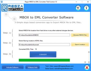 Rezga MBOX to EML Converter screenshot 3