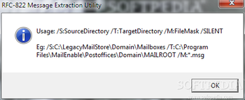 RFC822 Extraction Utility screenshot