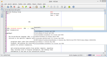 RFCReader for jEdit screenshot 2