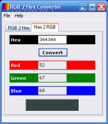 RGB 2 Hex Converter screenshot 2