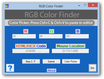 RGB Color Finder screenshot