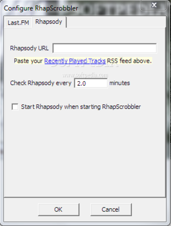 RhapScrobbler screenshot 2