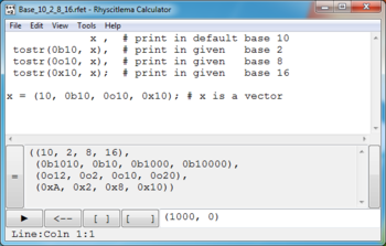 Rhyscitlema Calculator screenshot