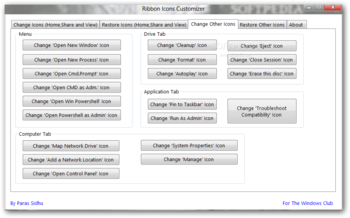 Ribbon Icons Customizer screenshot 2